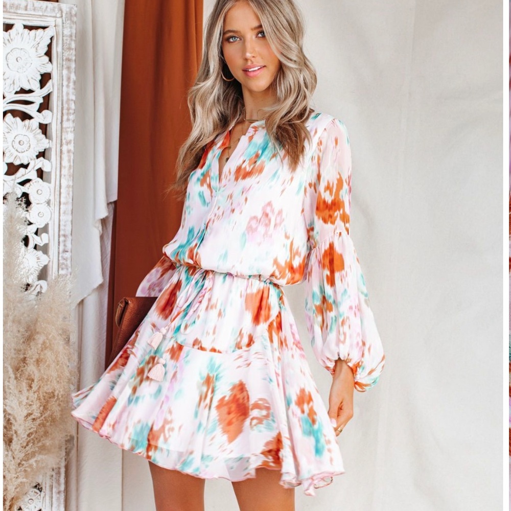 Balloon Sleeve Dress